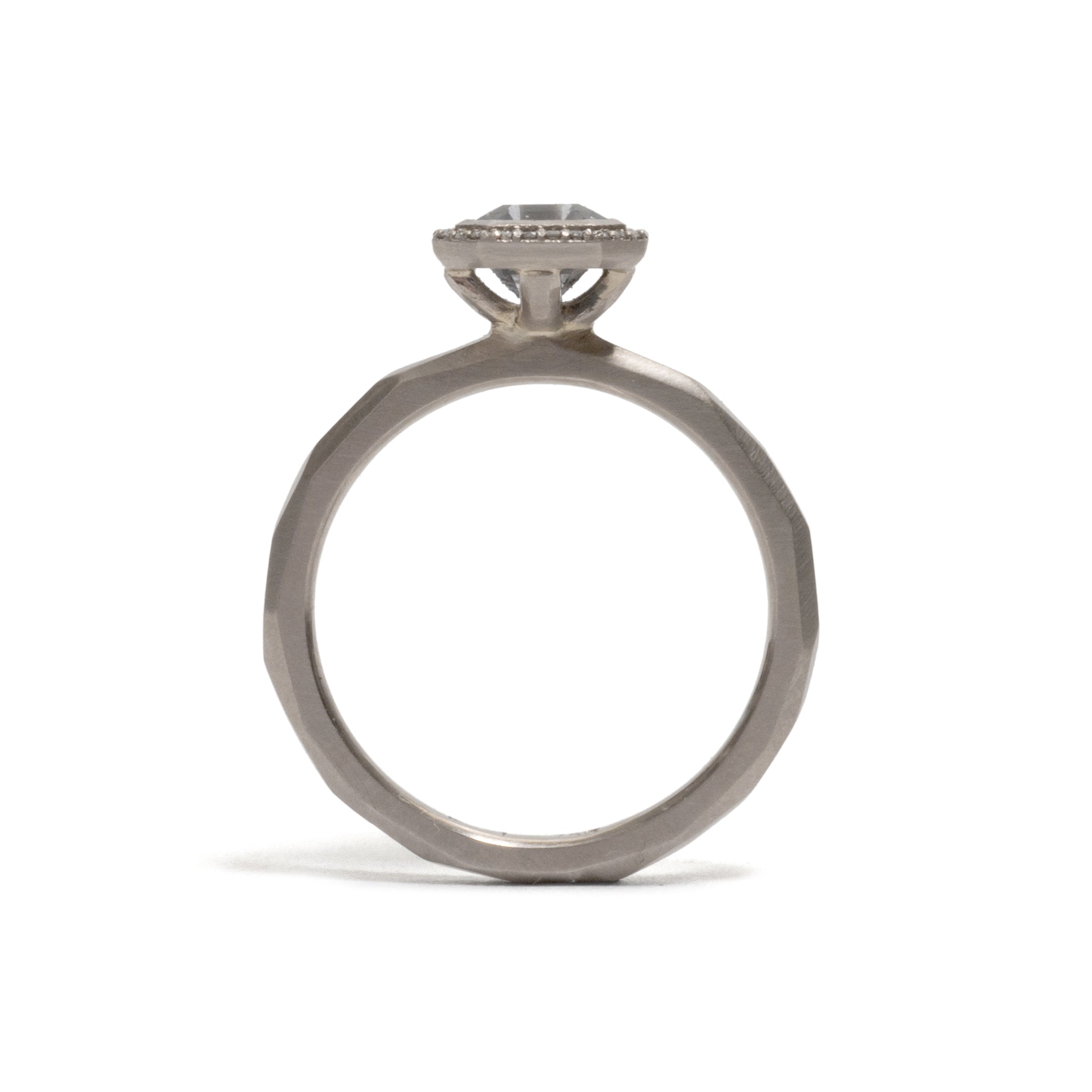 Halo Bezel Spinel Ring
