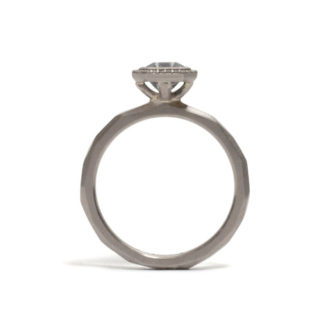 Halo Bezel Spinel Ring