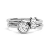 Soul Mate Asscher Cut White Gold Diamond  Ring