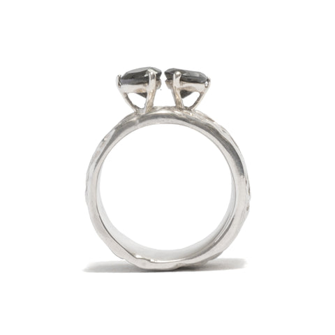 Gorilla Skin Double Onyx Ring