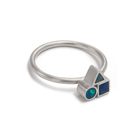 Opal Element Cluster Ring