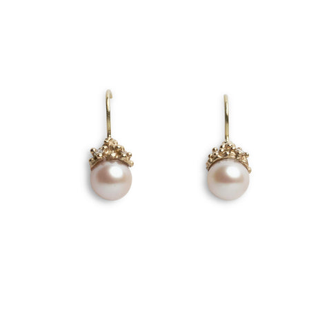 Encrusted Pearl Drop Earrings by Ruth Tomlinson