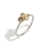 Dear Diamond Salt and Pepper Cluster Ring