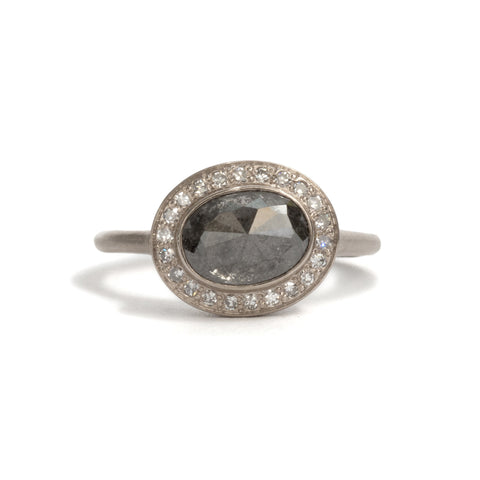 Diamond Halo 1 Ring by Suzi Zutic