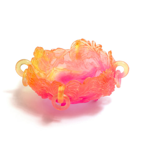 Chrysanthemum Bowl (Pink & Orange) by Kate Rohde